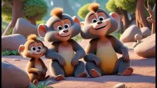 Baboon Cheeks Go Puff Puff Puff | Animal Sounds Nursery Rhymes for Kids & Baby Songs