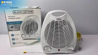 CALEFACTOR VENTILADOR COMPACTO BLACK & DECKER BLANCO 1500W