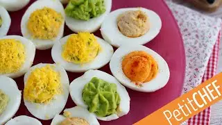 Receta HUEVOS RELLENOS (mimosa) en 4 versiones | Petitchef