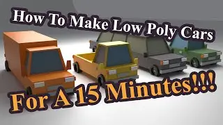 HOW TO MAKE LOW POLY CARS IN BLENDER FOR A 15 MINUTES| FOR BEGINNERS!!!
