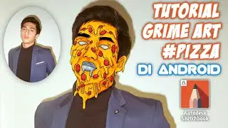 Tutorial Grime Art - Pizza style || Autodesk Sketchbook