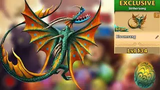 Bloomsang Max Level 134 Titan Mode - New Exclusive Slithersong - Dragons:Rise of Berk