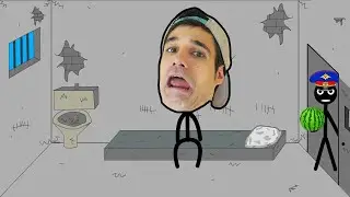STICKMAN ESCAPA de la PRISION !! (Stickman Jailbreak) | Rovi23