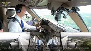 US 🇺🇸 B747 Storm Landing WORKOUT! Captain Enrique Nailing it into Tokyo Narita! [AIRCLIPS]