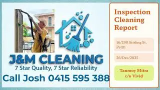 16/290 Striling St. Perth Inspection cleaning report