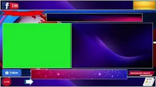 Live News TV Broadcast Green Screen | HD Transparent | copyright free