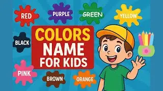 Colors Name for Kids | Learn Colors in Hindi & English |  Educational Video for Kids #preschool