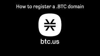 How to Register for a .BTC Domain