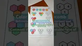 Color coding worksheet for kindergarten kids | #freeprintable