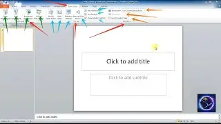 Tabs, Groups & Commands in Power Point Presentation