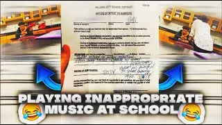 BLASTING INAPPROPRIATE SONGS IN SCHOOL📚 PRANK! (Got Suspended)🤯