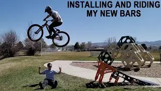 INSTALLING DEITY HIGHSIDE BARS AND TESTING THEM ON THE MTB HOPPER COACH (insane..)