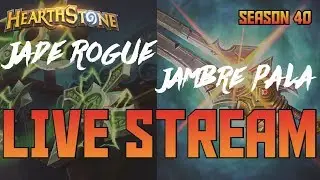 Hearthstone - Playing some Jade Rogue and Jambre Paladin (Live Stream) | Dekkster