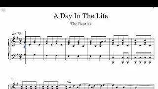 The Beatles - A Day In The Life Sheet Music