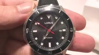 LORUS Sports Black Leather Strap RH987LX9 - E-oro.gr