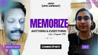 UPSC Student Janvi Memorizes Zomi Tribe Concept in 10 Minutes | Memory Power by Deepak TR