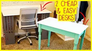 2 Super Cheap and Easy DIY Desk Builds | Home School Teen Desk