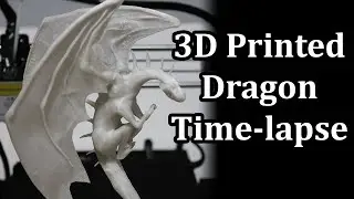 3D Printed Hanging Dragon Time-lapse.