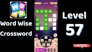 Word Wise Crossword Level 57 Answers 🧠🧩 | Relaxing Crossword Puzzle | SolutionGuruji