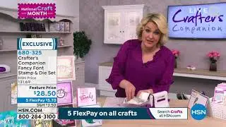 Crafter's Companion Fancy Font Stamp and Die Set