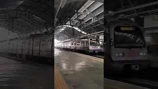 Bata chowk metro route #metro #delhi #metrostation #train