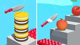Slice It All Gameplay! Satisfying and Relaxing ASMR Slicing Video