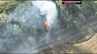 Ukraine war footage 515, Noble deeds of the Armed Forces  BMP 3 of the occupiers is on fire