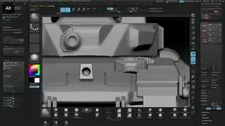 Zbrush Sculpt   Dual Cannon tank