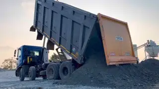 New Tata prima dumping truck unloading| JCB lorry lover
