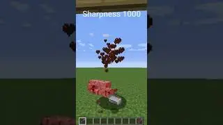 Minecraft sword sharpness 100 Vs 1000