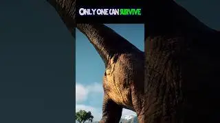 T-Rex🦖vs Brachiosaurus🦖in jurassic world evolution 2🌱2025  #jurassicworld #dinosaurs #dinosaurshorts