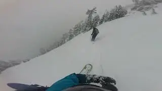 First West Bowl line of this year. 2026. Fall line down.Go!