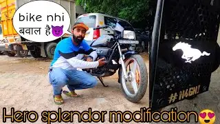 आतंक bike hai ye तो 😵 | Hero Splendor plus i3s ibs | fully modification | Modified splendor |