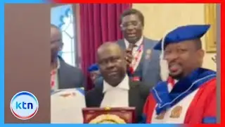 Mike Sonko receives honorary doctorate in leadership and governance at UK parliament