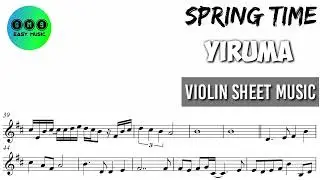 Karaoke || Spring Time - Yiruma || Violin Cover Sheet Music