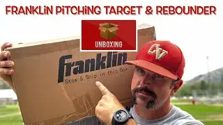 Распаковка и настройка тренировочного питчера Franklin Sports Switch Hitter Pitch Trainer и сетки для защиты питчера 2 в 1