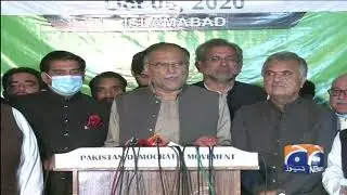 PDM Ijlas ke baad PML-N ke rehnumaon ki Media se Guftugu
