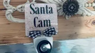 Dollar Tree DIY Santa cam light