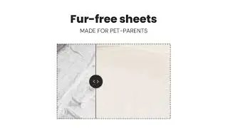 Regular sheets&mdash;pet hair nightmare. Slashop sheets&mdash;just a flick, and the fur's gone!