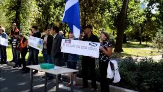 Поддержка референдума в Шотландии. Donetsk People's Republic supports the a referendum in Scotland