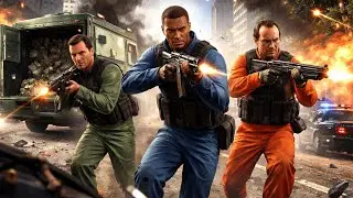 GTA V 5 Blitz Play Heist 💥 Armored Truck Ambush | Michael, Franklin & Trevor mission 31