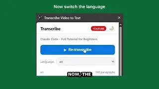 Free YouTube Transcript Generator in Chrome | Any Video to Text in 1 Click
