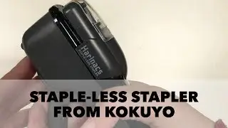 A review of the Harinacs staple less stapler from Kokuyo