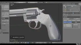 Revolver 'King Cobra Target' Gun modelling in Blender 9 of 10