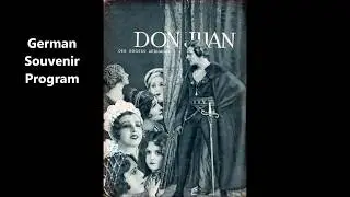 DON JUAN: 1926 - Souvenir Programs with Vitaphone Music