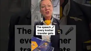 The speech every kosher traveler gets 😉