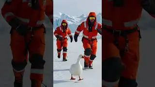 Goose Save Wolf#animals #respectshorts  #rescueanimals #humanity