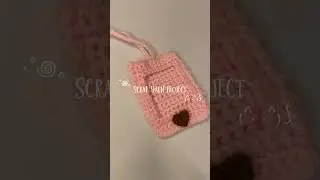 Scrap yarn project!! Polaroid/ photo holder :) #crochet #crochetpatterns #crochetkeychain #handmade