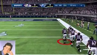 Madden 13:COWBOYS vs RAVENS:Madden 13 Online Gameplay-FULL HOUSE!