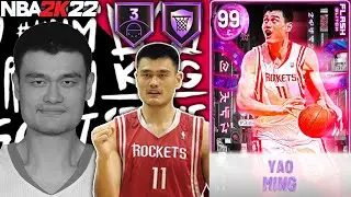 GLITCHED DARK MATTER YAO MING GAMEPLAY! THIS 7'6 MASHER IS NOW A SHARPSHOOTER IN NBA 2K22 MyTEAM!